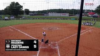 SOFTBALL Cedartown Lady Dawgs vs Southeast Whitfield Raiders [upl. by Inaliak220]