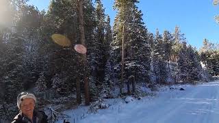 West Fork Road in Snow Z1 uphill running [upl. by Alliw]