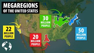 The Top 4 MEGAREGIONS Of The United States How These Regions Dominate The Country [upl. by Shandie]