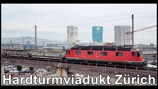 Züge auf dem Hardturmviadukt Zürich Schweiz 2019 [upl. by Leimad]