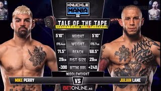 BKFC Knuckle Mania 2 Mike Perry Vs Julian Lane Full Fight [upl. by Ma]