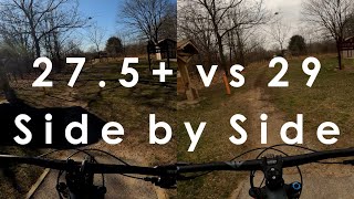 275 vs 29er Side by Side on Commencal Meta HT AM [upl. by Berhley417]