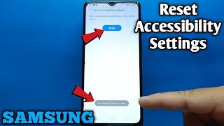 How to reset accessibility settings on Samsung Galaxy A02 [upl. by Huda]