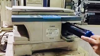 How to replace toner in a Canon iR 1210 ir1230 ir 1310 printer [upl. by Ennybor]