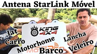 Lançamento 🇧🇷 Antena StarLink Móvel  Mobile  Motorhome  Lancha  Iat  Veleiro [upl. by Maitland536]