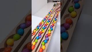 marble Run Race ASMR 111 Wooden Wave Course Colorful Marbles marblerun marblerunrace asmr [upl. by Lubbock]