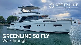 Greenline 58 Fly  September 2023  Full Walkthrough Video [upl. by Kay310]