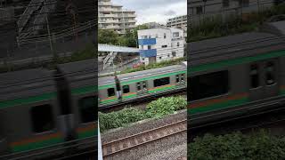 【４K映像】湘南新宿ライン 下り電車 ShonanShinjuku Line outbound train [upl. by Asiret]