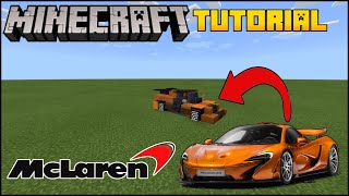 Minecraft Supercar  How To Build A 2019 Mclaren P1 Minecraft Car Tutorial [upl. by Eugenie747]