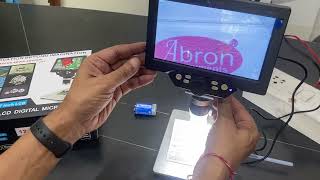 How To Use H Digital Microscope 1200X 12MP with zoom focuding setting uses parts By Abron Hindi [upl. by Onit]