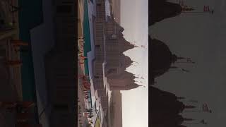 BAPS hindu Mandir dron view Abu Dhabi UAE shorts [upl. by Pubilis]