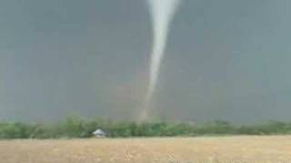 Rare extreme tornado video from close range  bright white [upl. by Demodena738]