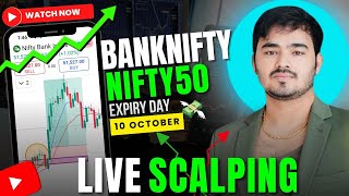 Live Intraday Trading  Scalping  10th October  Option Buying  selling [upl. by Virgilio]