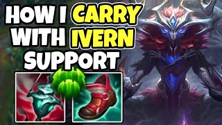 Challenger support shows you how to carry with IVERN SUPPORT  1412 League of Legends [upl. by Daenis]