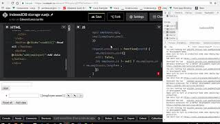 HTML5 crud IndexedDB vuejs [upl. by Forester]