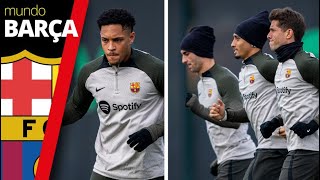 ENTRENAMIENTO El BARÇA vuelve al trabajo tras la victoria ante Las Palmas [upl. by Enajyram]