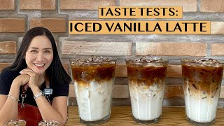 TASTE TEST ICED VANILLA LATTE USING RISTRETTO VS ESPRESSO VS LUNGO SHOTS [upl. by Tirzah]