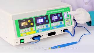 Intelligent Versatile Electrosurgical Generator Bipolar Diathermy Machine HE350AHowell Medical [upl. by Aerahs317]