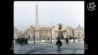 PARIS 1900 Un dimanche à Paris  film colorisé et traitement IA [upl. by Anin]