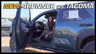 New 4Runner vs New Tacoma INTERIOR… better worse or the same a detailed walkaround [upl. by Towne184]