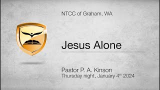 Jesus Alone  Luke 51726  Pastor P A Kinson [upl. by Cyn]