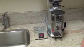 Auber J72BX Timer Demo Video with Mazzer Mini Grinder [upl. by Alwitt543]