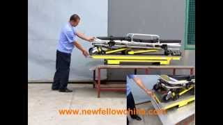 Ambulance Stretcher NFA9 Stretcher Trolley Medical Stretcher EMS Stretcher In China [upl. by Martz504]