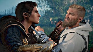 Assassins Creed Valhalla  Eivor Vs Kassandra Fight Scene 4K Ultra HD [upl. by Martinic]