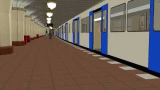 Trainz 2006  BVG F90 in a Blue livery with new sounds [upl. by Osmo]