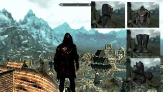 Skyrim Armors  Nightingale Armor Male and Female HD [upl. by Sarchet]