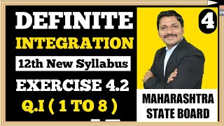 Definite Integration Ex42 Part 4  12th Maths New Syllabus 2020 Maharashtra Board  Dinesh Sir [upl. by Ahsaret715]