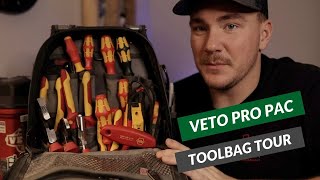 Veto Pro Pac Tech Pac MC  electricians tool bag review [upl. by Lerred]