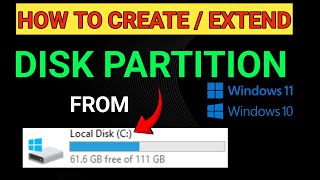 How to create partition of hard disk [upl. by Moynahan985]