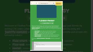 Level Up Your CSS Skills with Flexbox Froggy 🐸💪 [upl. by Sheryle]