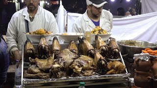 Marrakech Street Food Lamb Heads and Brains and More [upl. by Keegan]