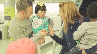 ROSIES EMOTIONAL AIRPORT HOMECOMING  China Adoption Story [upl. by Aihsenor509]