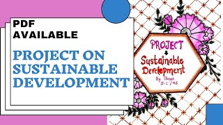 Project On Sustainable development Class 10 [upl. by Sibbie]