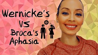 Wernickes VS Brocas Aphasia [upl. by Eissim]