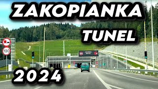 Zakopianka 2024 tunel trasa S7  Przejazd Zakopianką nowym Tunelem Podróż piękne widoki z Zakopianki [upl. by Ihel]