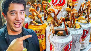 24 Hours of VIETNAMESE STREET FOOD in HANOI CRAZY Food in Vietnam Ive Never Seen [upl. by Hunfredo]