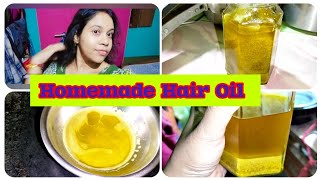 ঘরে বানিয়ে নিলাম Hair Growth অয়েলHair Care Day3 Night 🌃 মেথি তেলHomemade Hair Oil [upl. by Enelhtac]