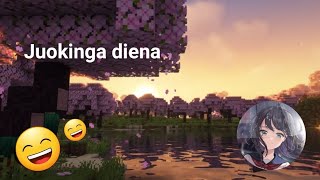 minecraft naujos serijos 2 juokinga diena su keistu akcentu [upl. by Anairol]