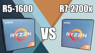 AMD Ryzen 5 1600 vs Ryzen 7 2700x  Worth The Upgrade [upl. by Beryle]