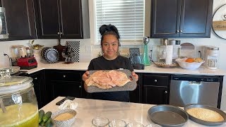 Milanesa de pollo 🐓 empanisado casero con galleta [upl. by Sinnej288]