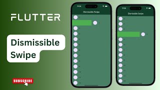 Flutter Dismissible Swipe ClutchCoders flutter dart shortvideo development coding videos ui [upl. by Refinnaej]