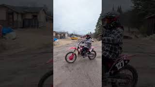 new fmf shorty on the cr 🔊2stroke dirtbike cr125 honda brapp fypシ moto motocross viral [upl. by Taima]