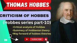 Critical Analysis of Hobbes Theory Criticism of Hobbes  Western Thought GraduationIASPCS [upl. by Neladgam]