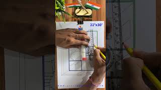 Detail Hand sketch Floor Plan with Measurement  how to make a floor plan home shorts house [upl. by Nicki]