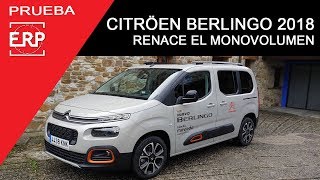 CITRÖEN BERLINGO M 2018 Prueba  Test  Review Vuelven los Monovolumen [upl. by Yraeg]