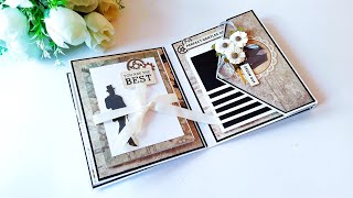 Beautiful Handmade Scrapbook for Boyfriend  Special DIY Scrapbook for Boyfriend  Tutorial [upl. by Larrie505]